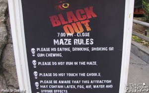 Blackout Sign