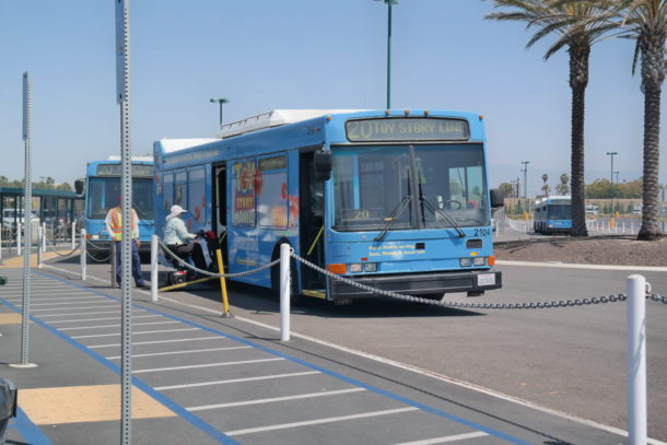 disneyland toy story shuttle