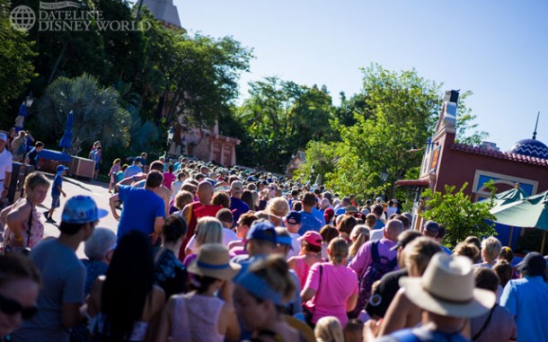 frozen ever after queue line epcot