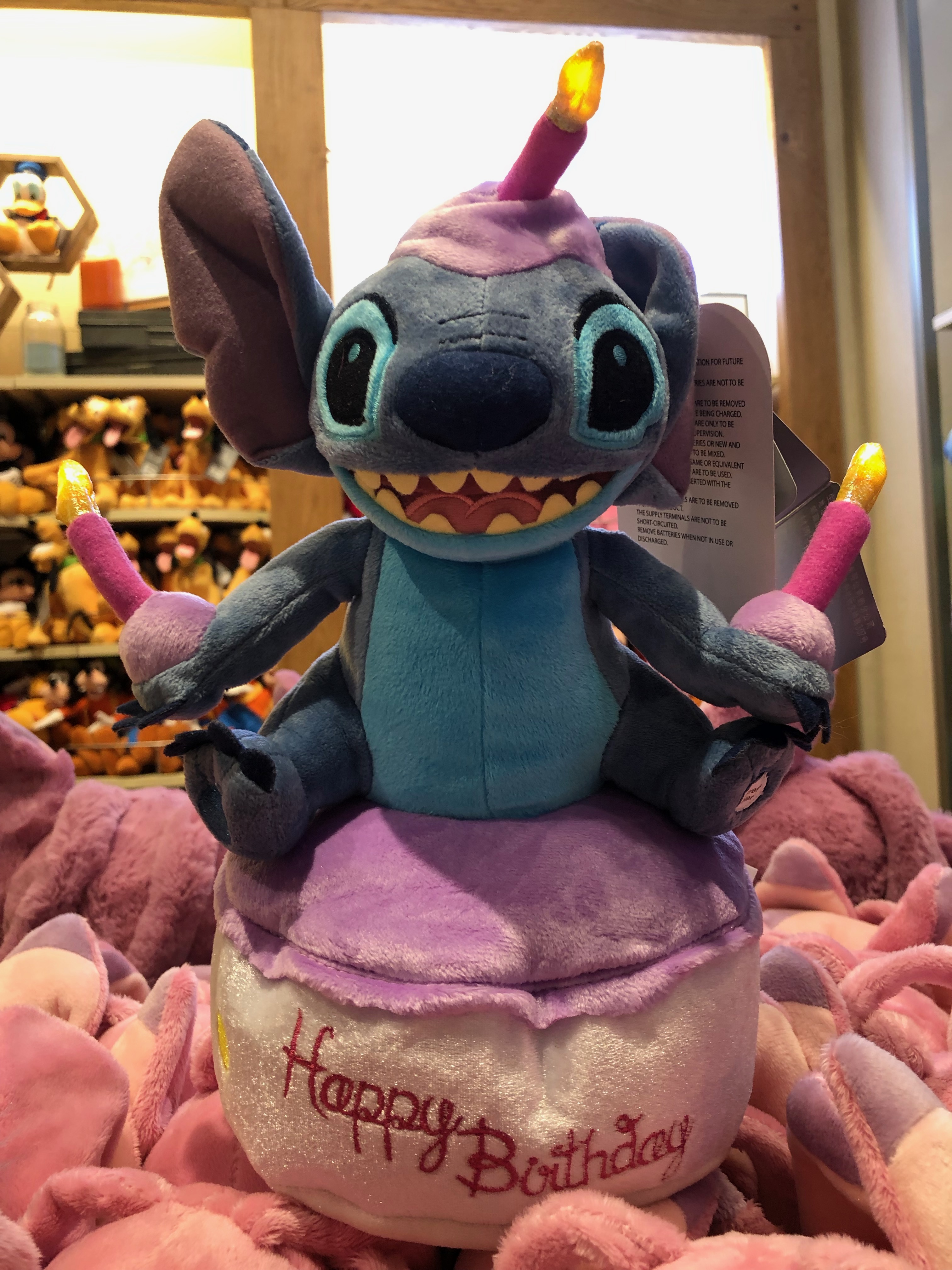 stitch happy birthday plush