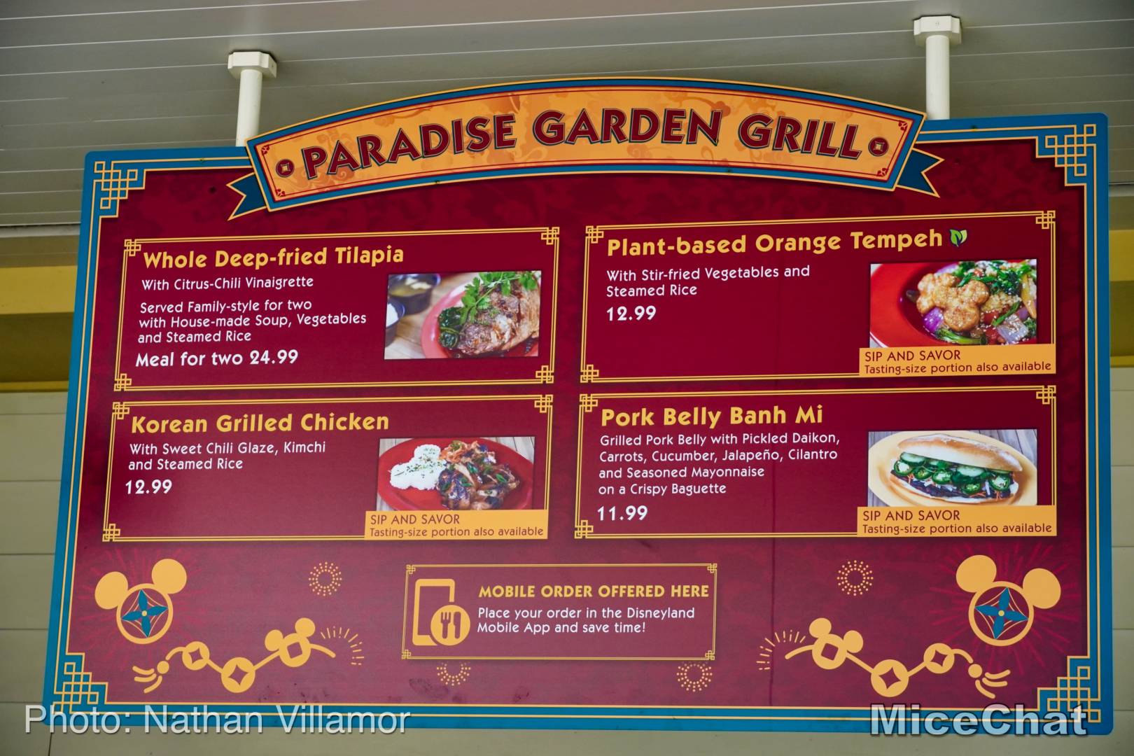Disneyland News Lunar New Year Paradise Garden Grill Menu Micechat