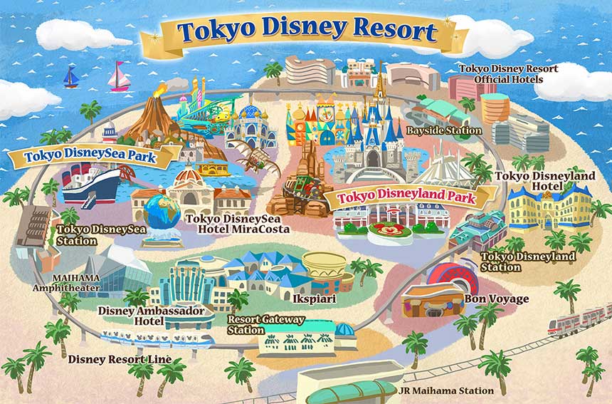 Tokyo Disney Resort Fun Map 