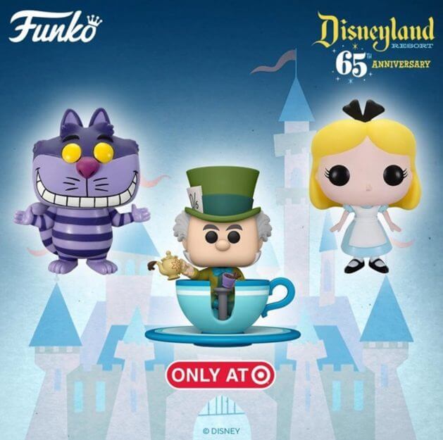 Funko Pop Disney Alice in Wonderland Target BoxLunch Exclusives Set  w/Protectors