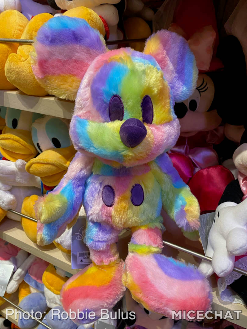 mickey rainbow plush