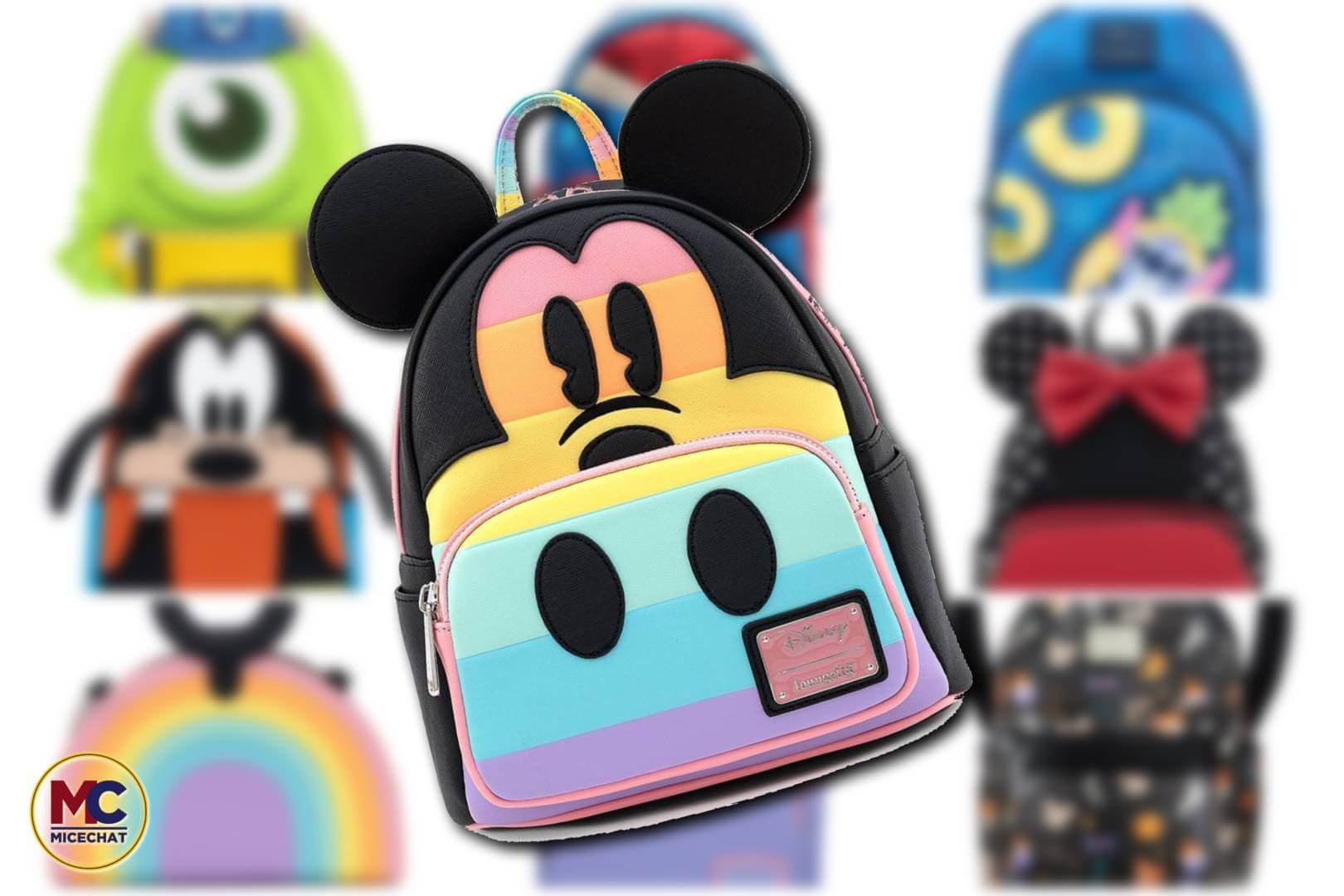 Kids Mickey Mouse Abstract Art Suitcase, Unique Suitcase, Custom Traveling  Luggage 