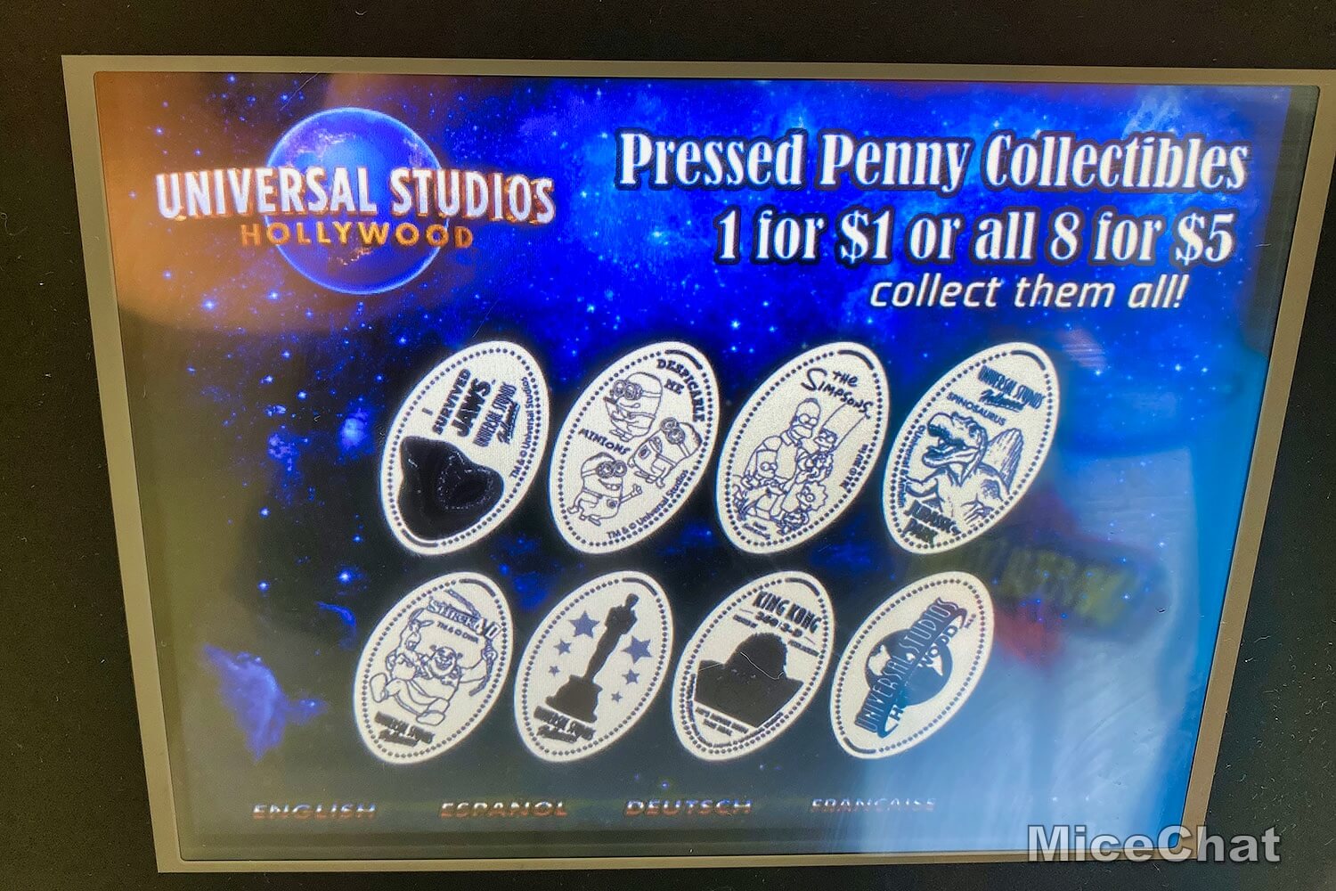 Disney Pressed Penny Display 