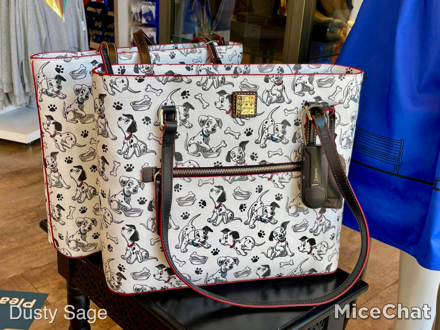 Downtown disney dress shop 101 dalmatians dooney and bourke tote