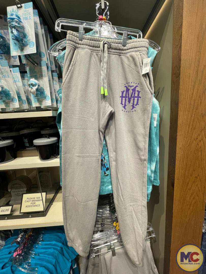 downtown disney-world of disney-haunted mansion grey sweatpants