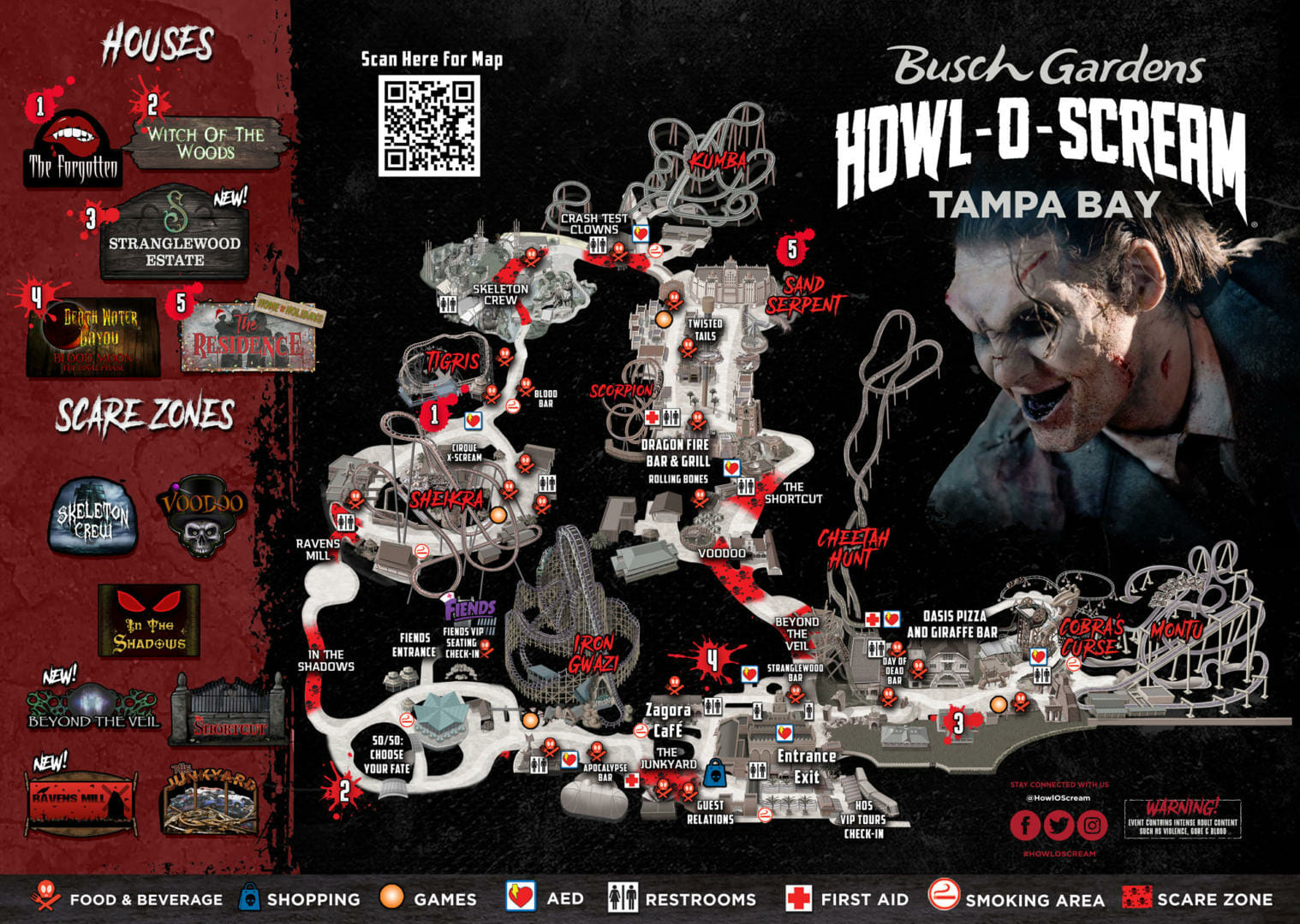 Busch Gardens Tampa Howl O Scream Map 2022 MiceChat   Busch Gardens Tampa Howl O Scream Map 2022 