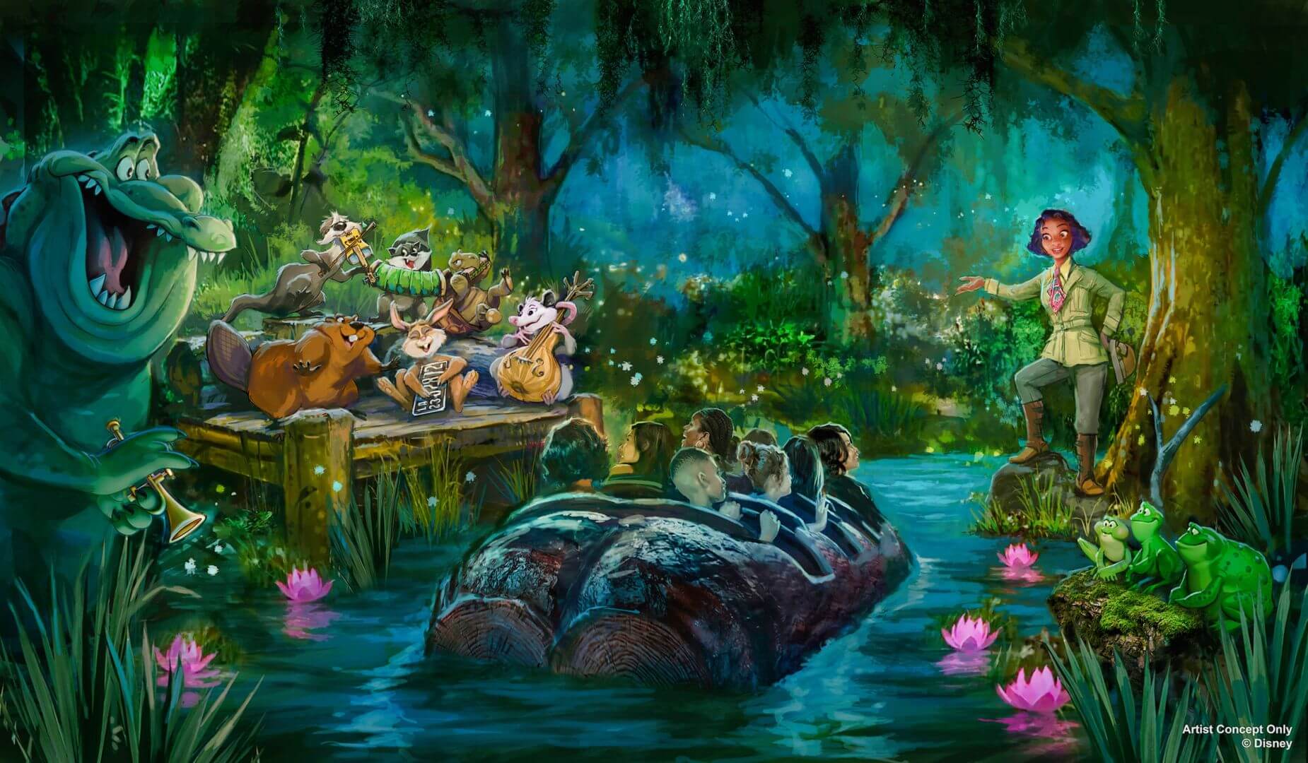 Opening timeframe and name announced for the Princess and the Frog remake  of Splash Mountain