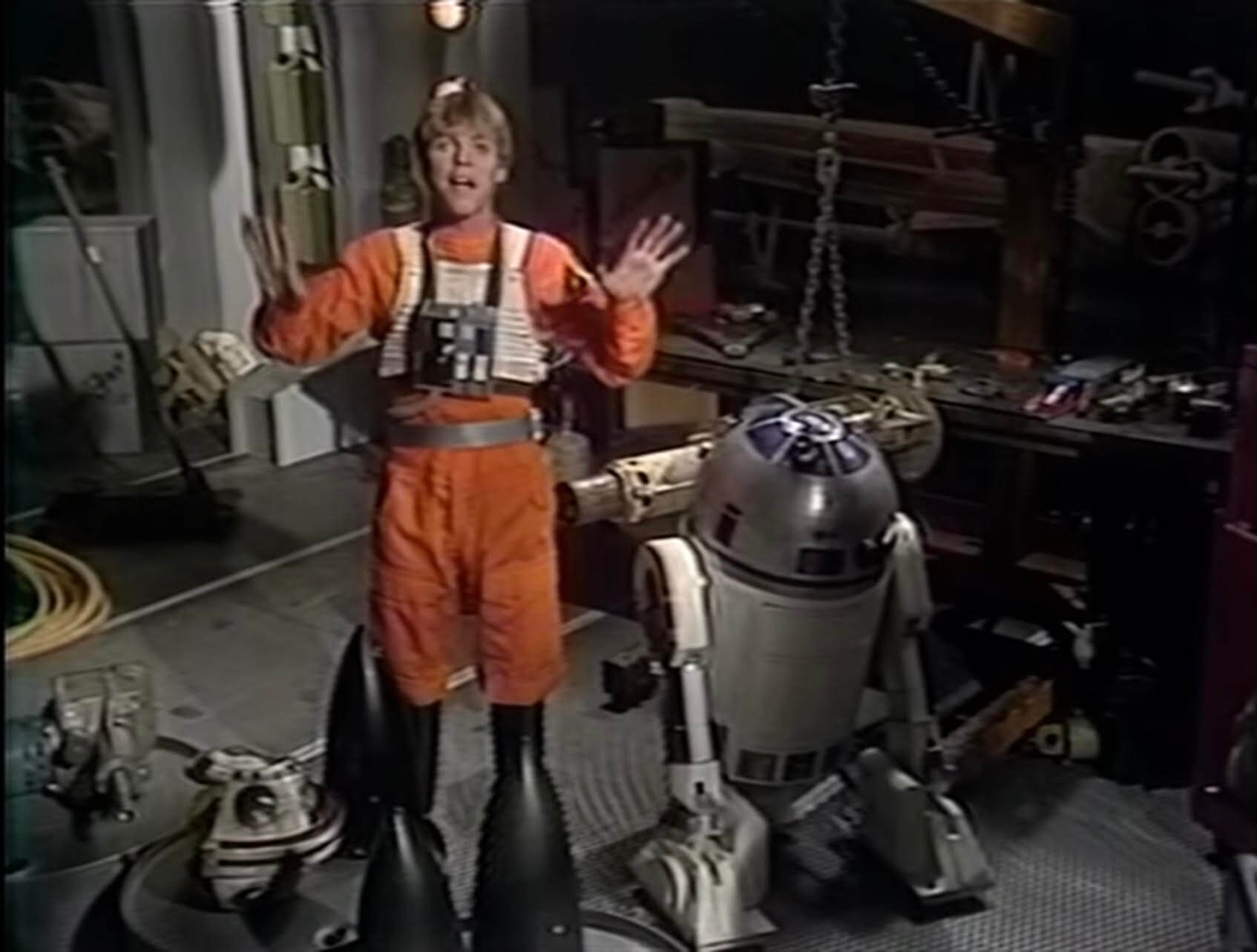 Luke and R2D2 from the Star Wars Holiday Special (1978)