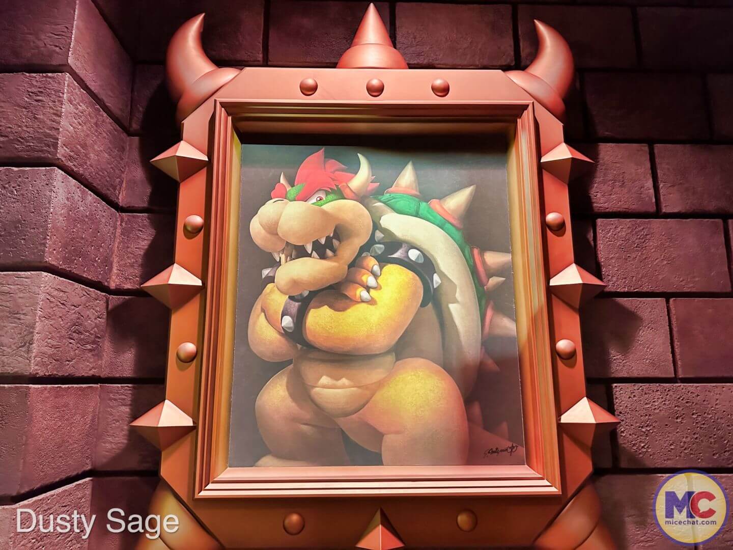 Universal Studios Hollywood Super Nintento World bowser painting 2