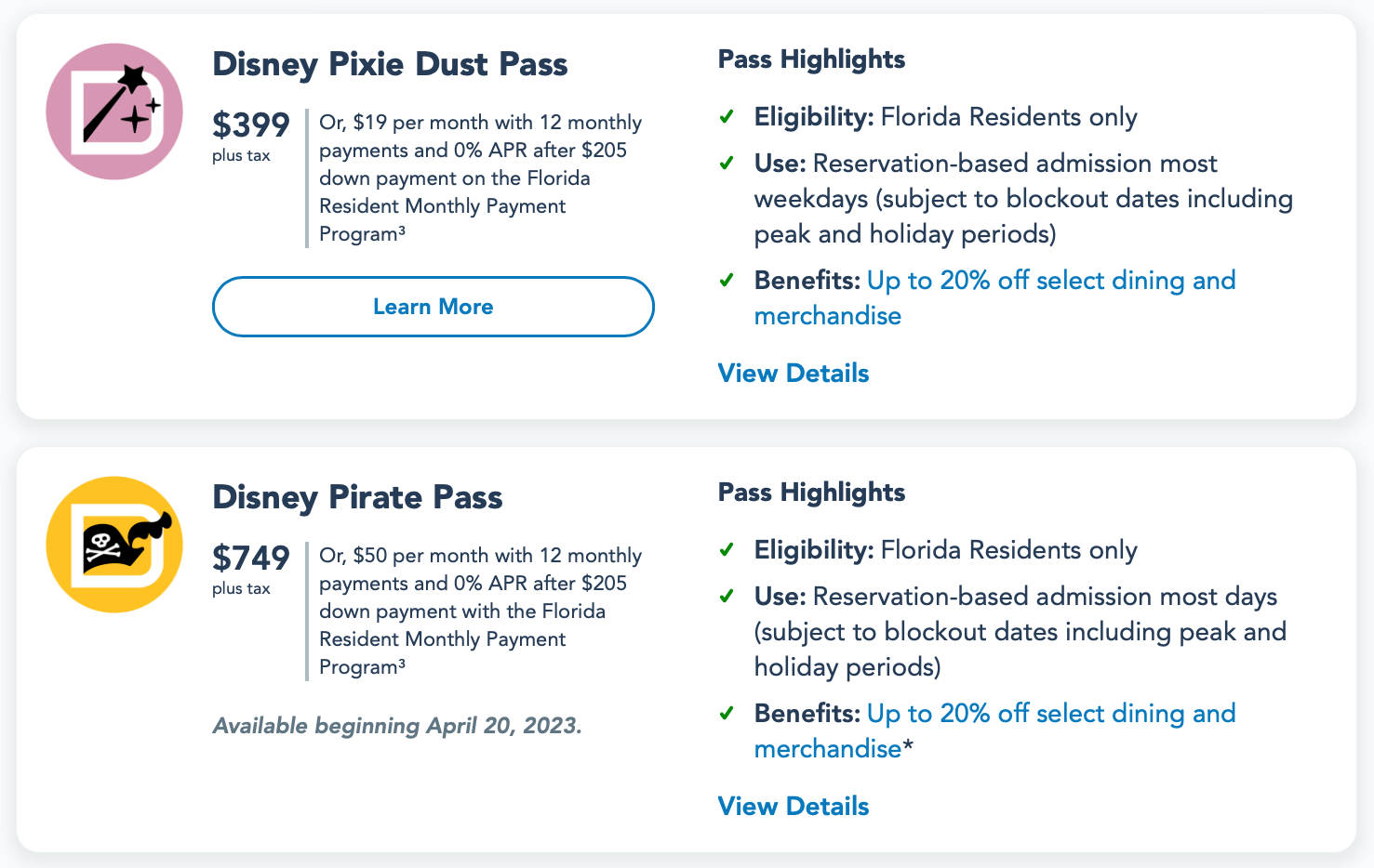 Annual Passes Return to Walt Disney World!