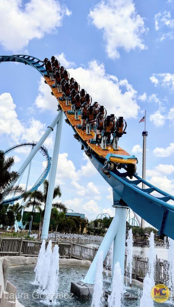 Pipeline: The Surf Coaster! SeaWorld Orlando 2023 Roller Coaster! 