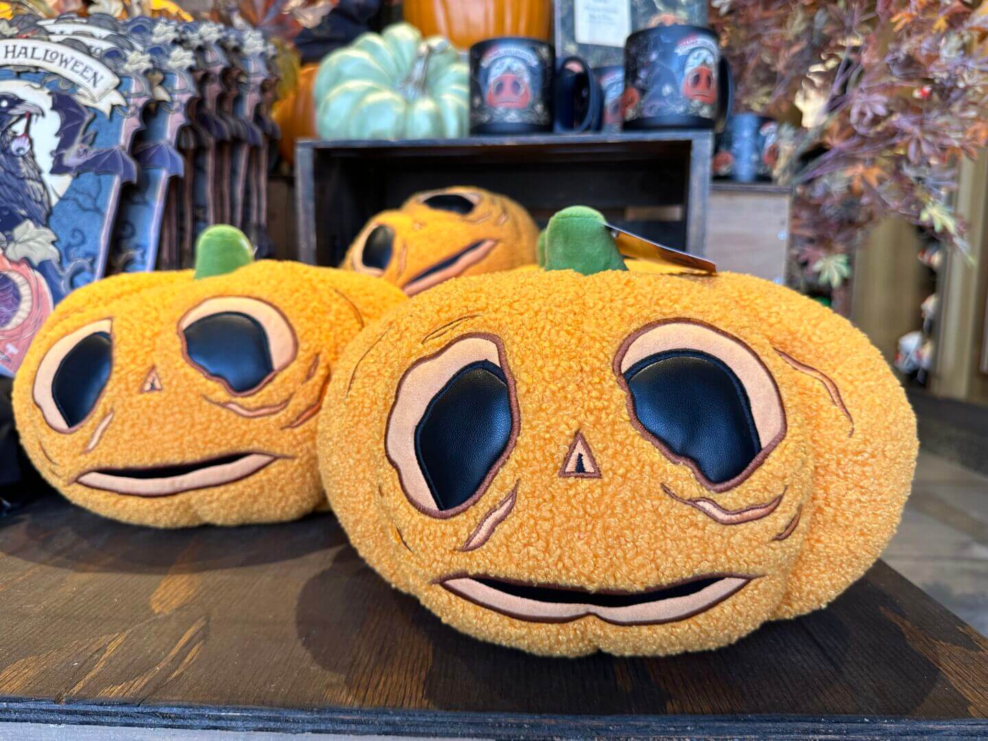 Halloween Horror Nights merchandise pumpkin plush MiceChat