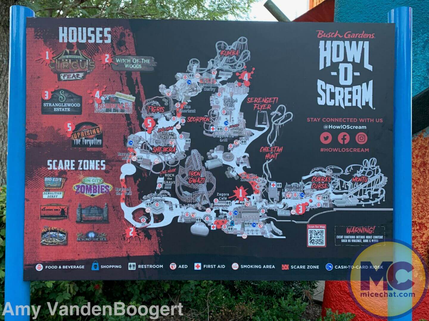 Busch Gardens Tampa Howl-O-Scream Map - MiceChat