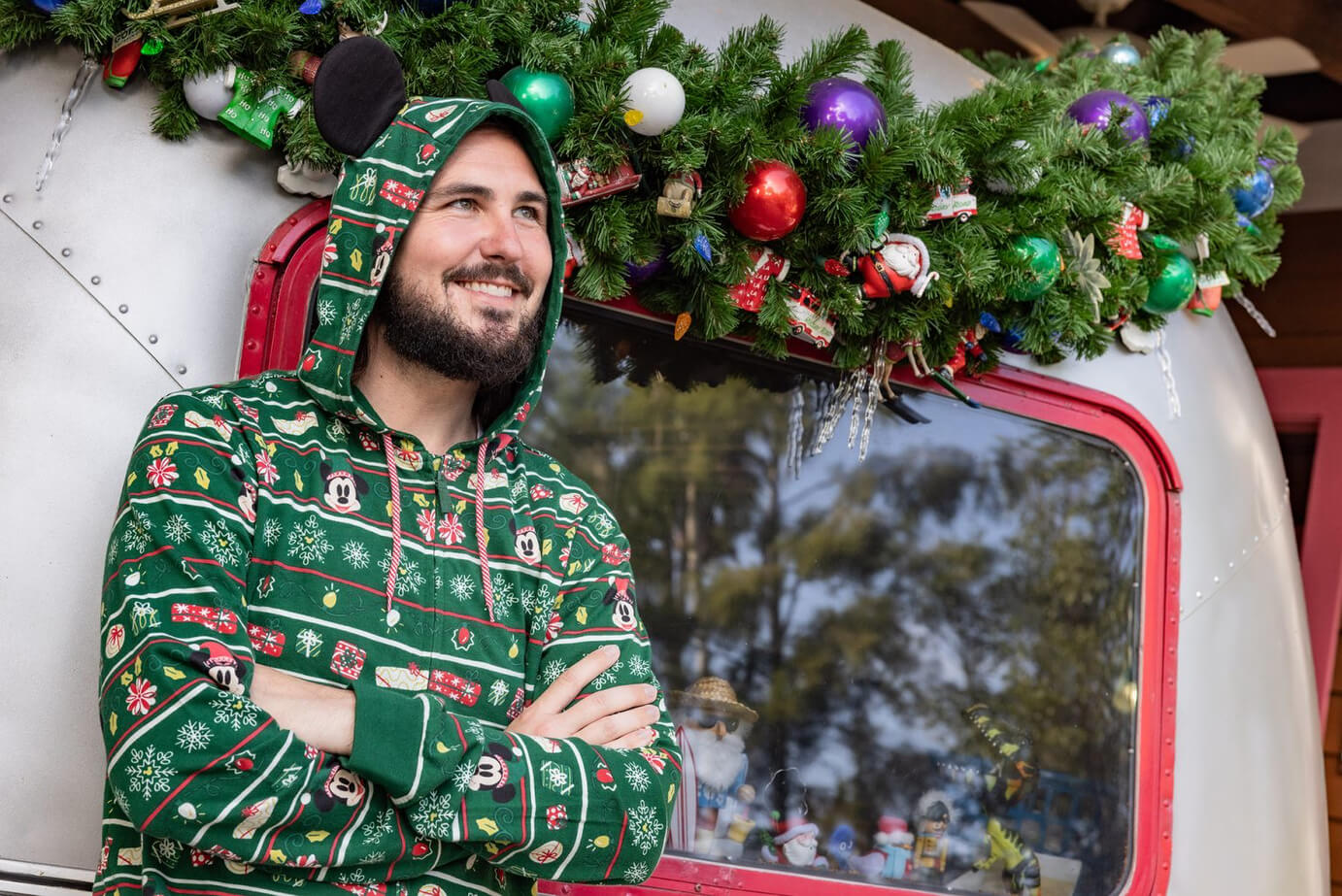 Disney Parks Holiday 2024 merchandise previewadult onesie detail