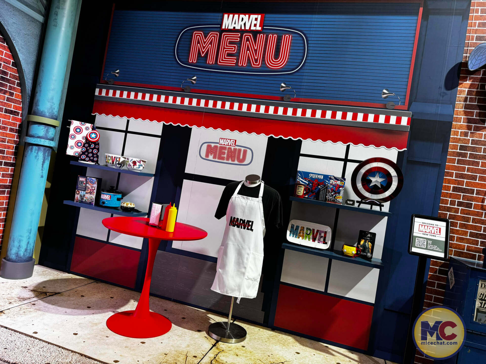 D23 merchandise 2024micechatMarvel Menu MiceChat